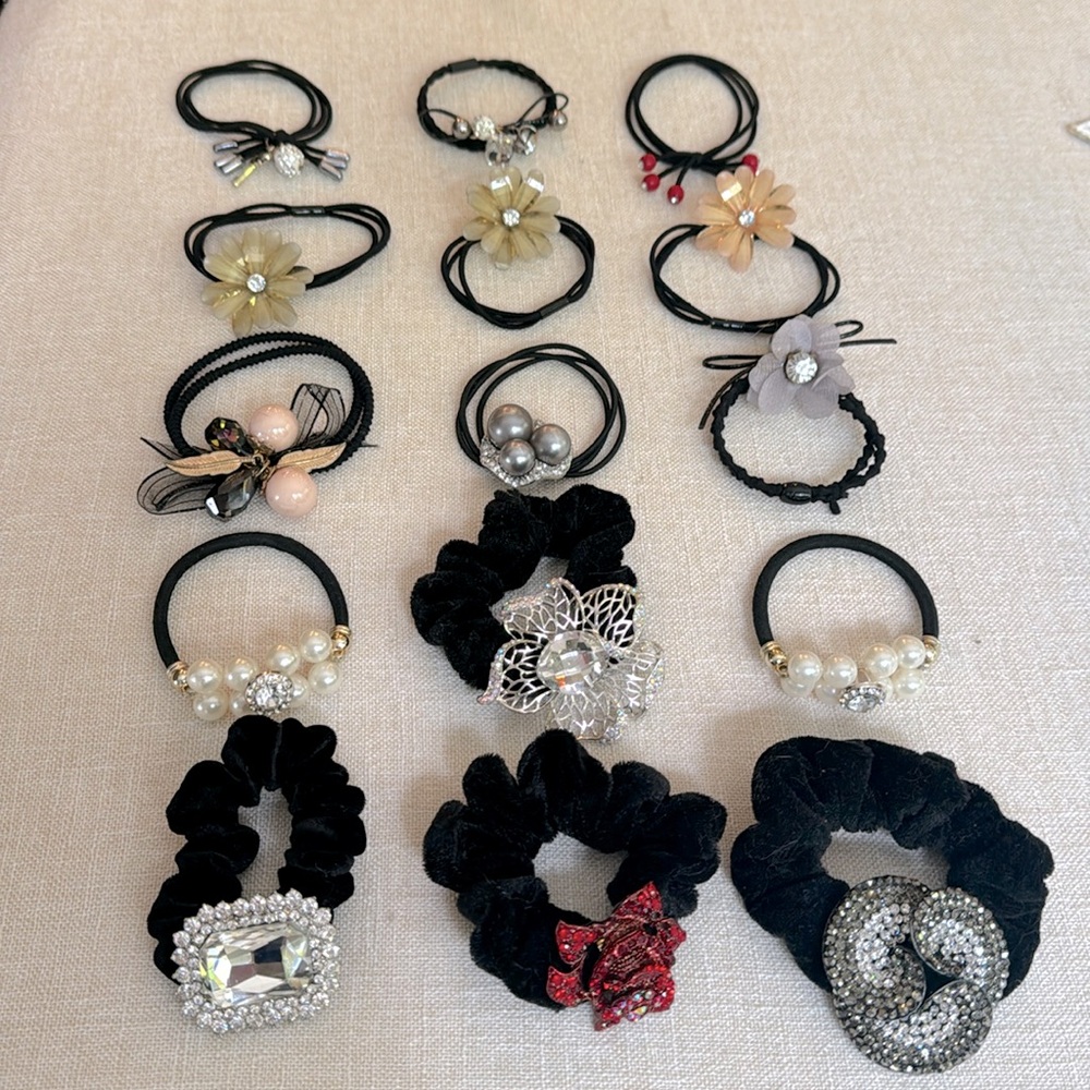 Decorative Hair Bands (Bundle of 15)